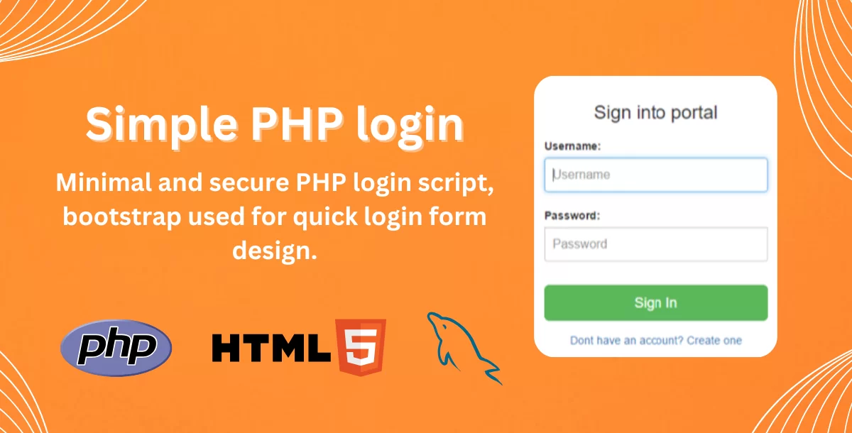 Simple PHP login